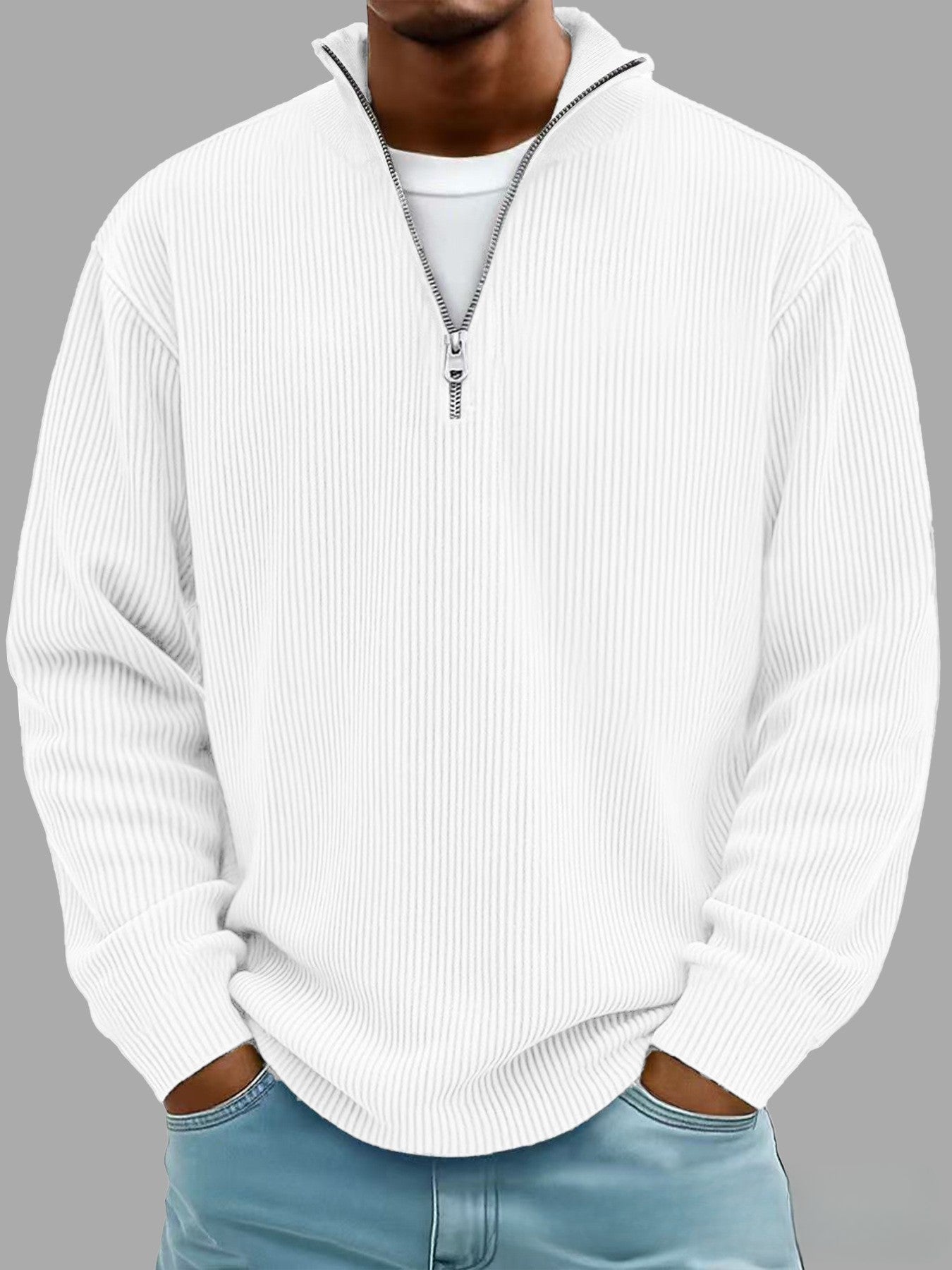 Milano - Trendy zip-up Sweater