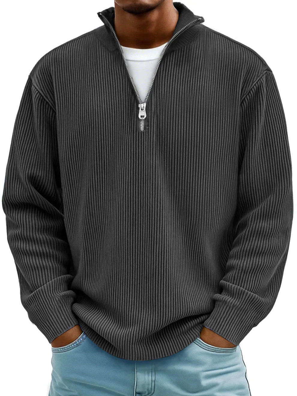 Milano - Trendy zip-up Sweater
