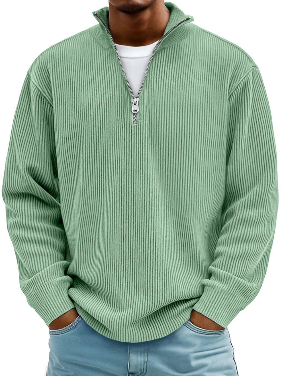 Milano - Trendy zip-up Sweater