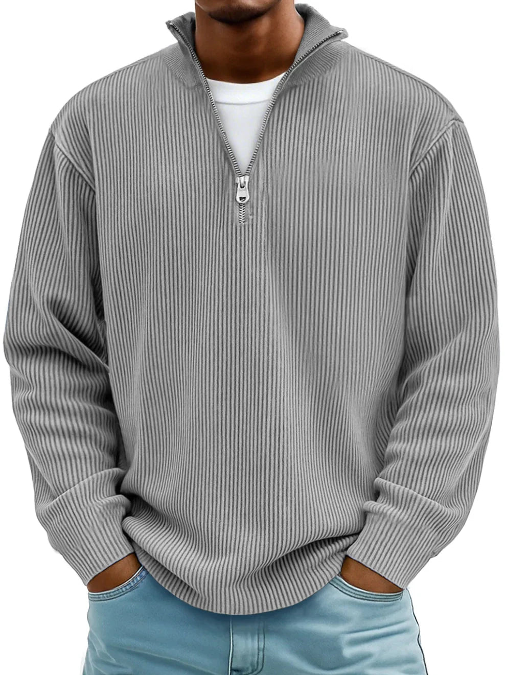 Milano - Trendy zip-up Sweater
