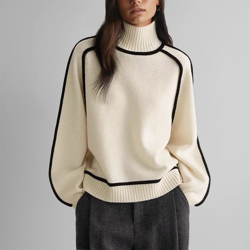 Elena | High Neck Sweater