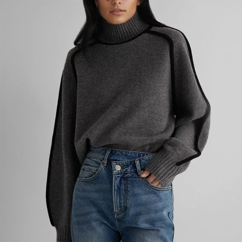 Elena | High Neck Sweater