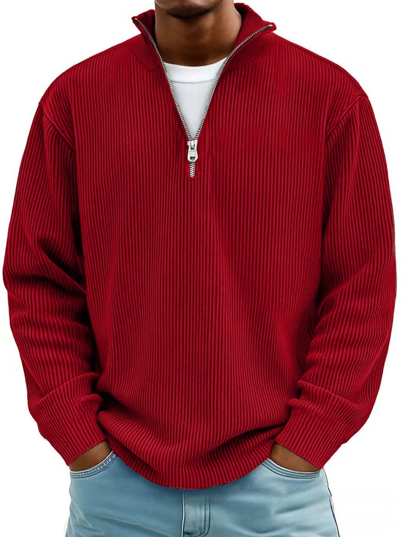 Milano - Trendy zip-up Sweater