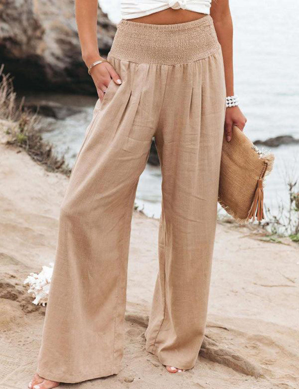 Romy | Wide leg trousers