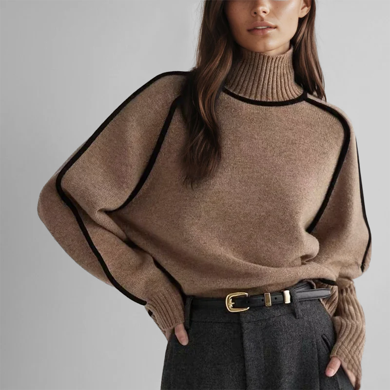 Elena | High Neck Sweater