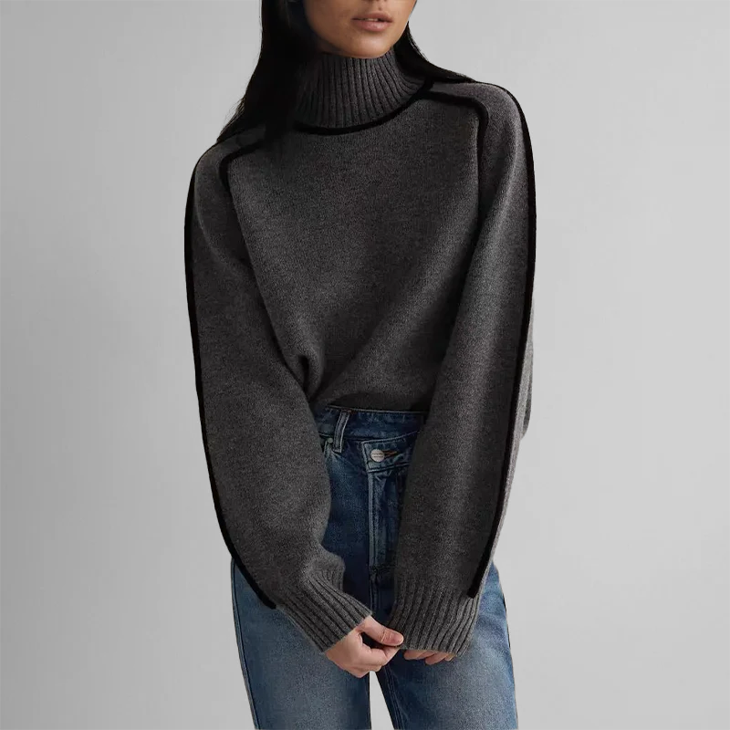 Elena | High Neck Sweater