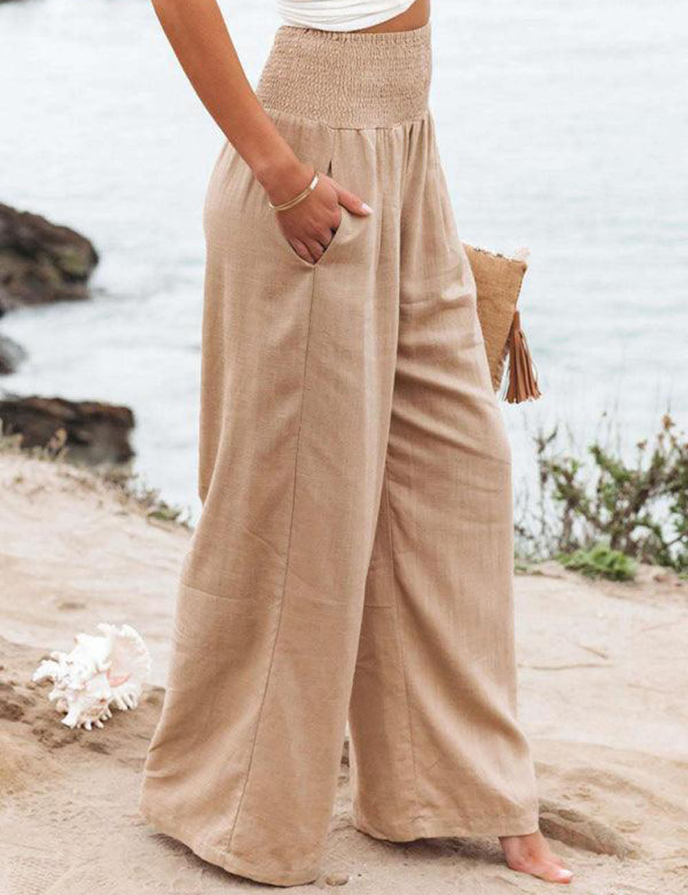 Romy | Wide leg trousers